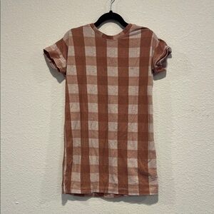 Homemade Dress 4t orange plaid